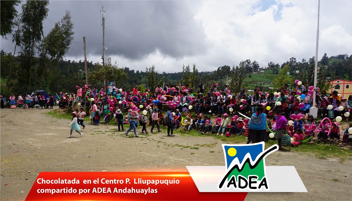 Agradecimiento de la comunidad de Lliupapuquio.
